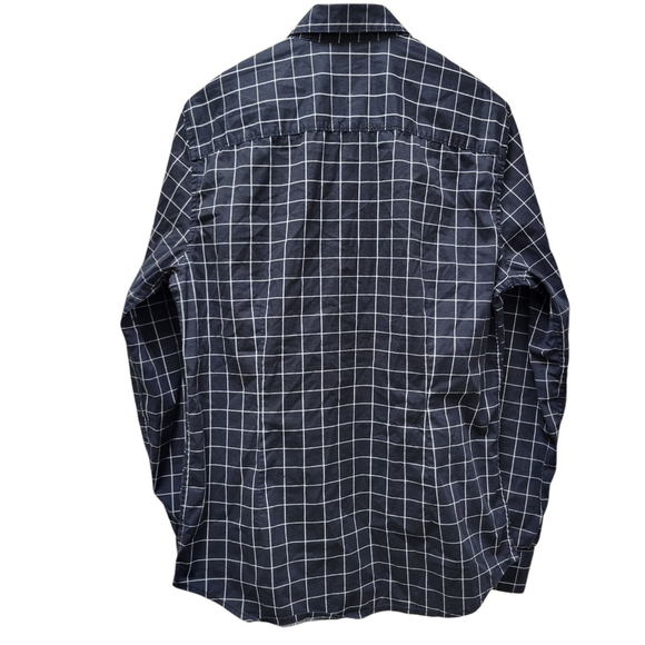 Guess Men's Geometric Button-Up Long-Sleeves Shirt Medium Excellent Condition - Picture 4 of 8